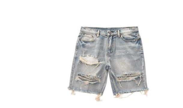 Casual Washed Denim Shorts