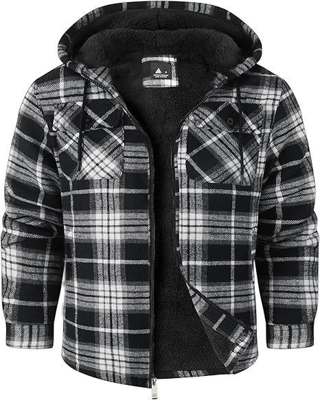 Thick Cotton Plaid Coat