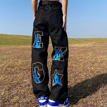 Hip-Hop Wide Jeans for Men