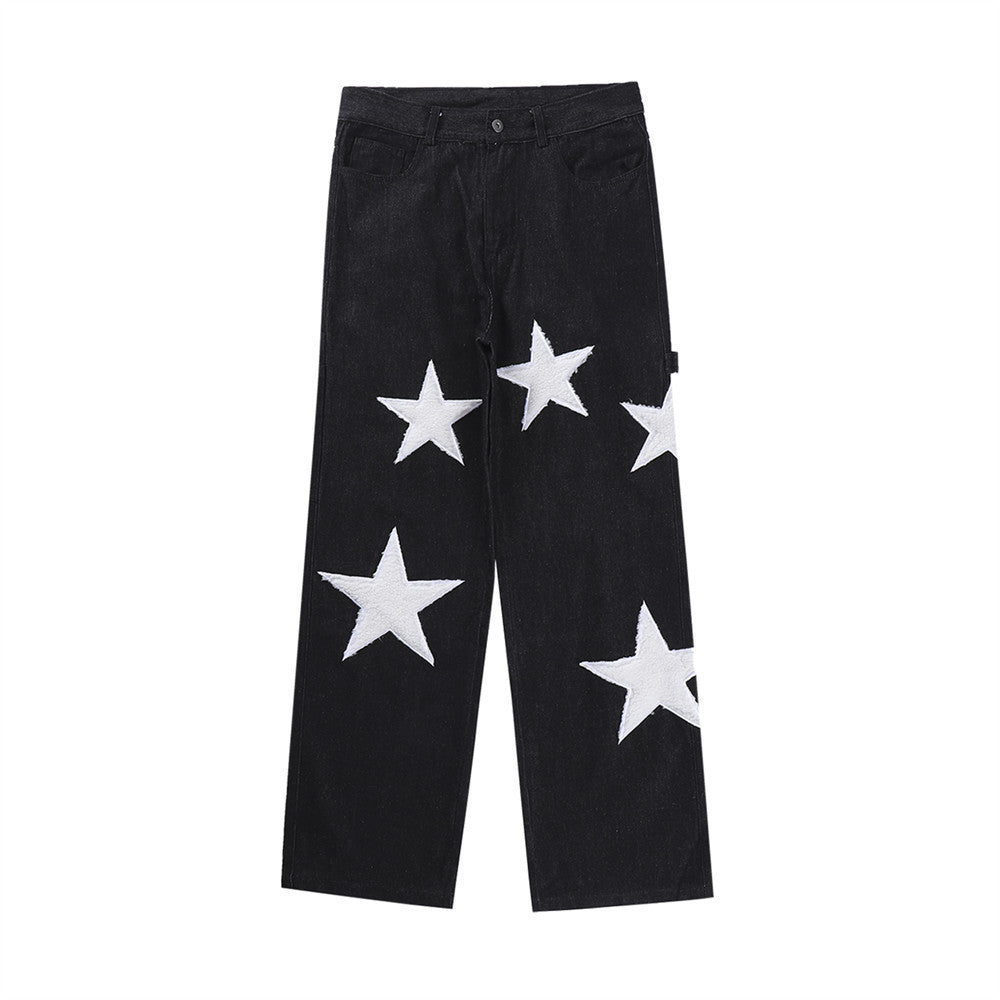 Men's Five Star Embroidered Jeans