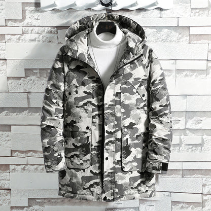 Men's Camouflage Hooded Jacket