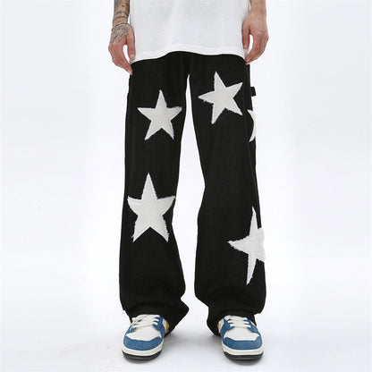 Men's Five Star Embroidered Jeans