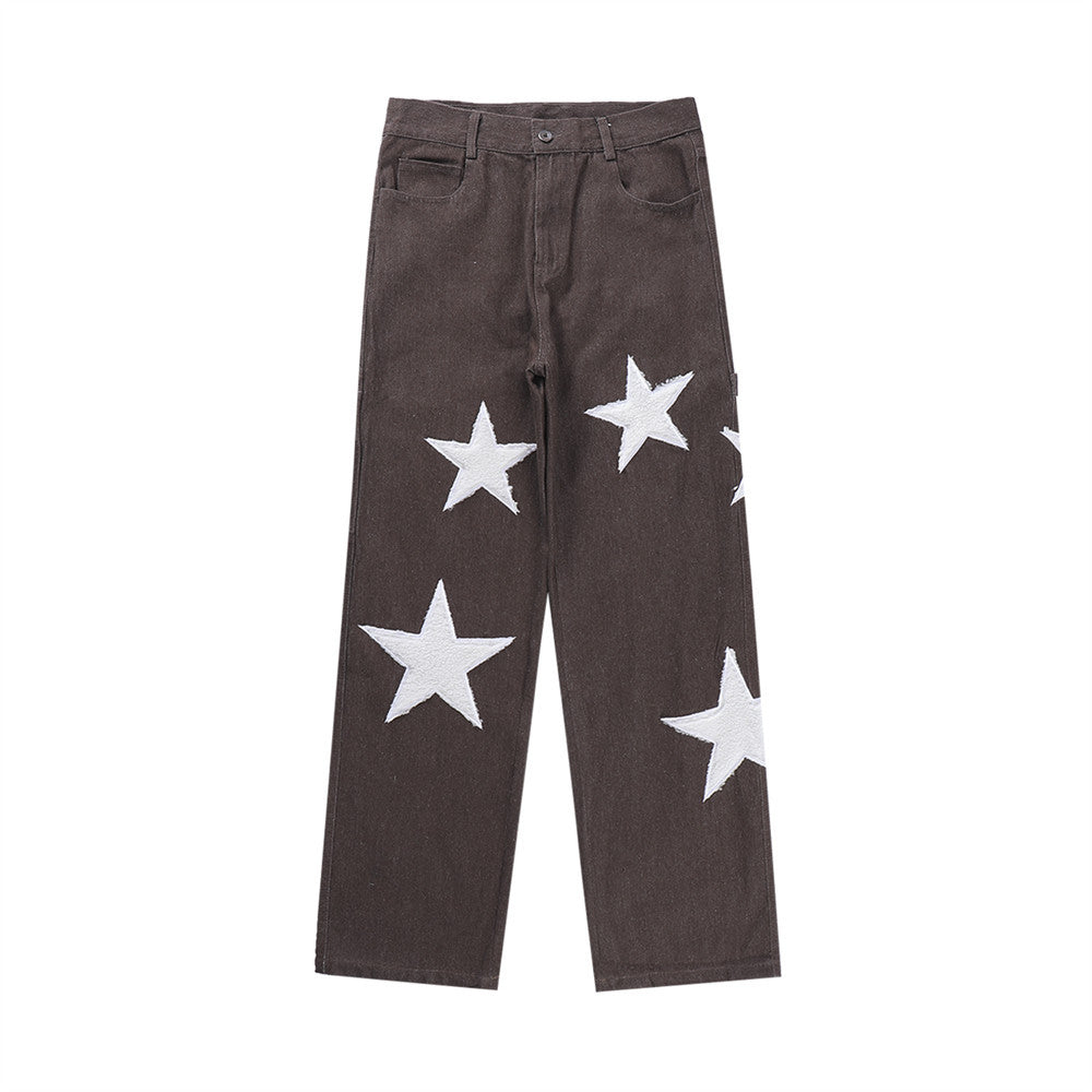 Men's Five Star Embroidered Jeans